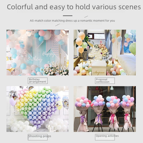 Macaron Balloon Birthday Party Pink Decor Influencer Wedding Celebration Arrangement Solid Color Arch Round Balloons