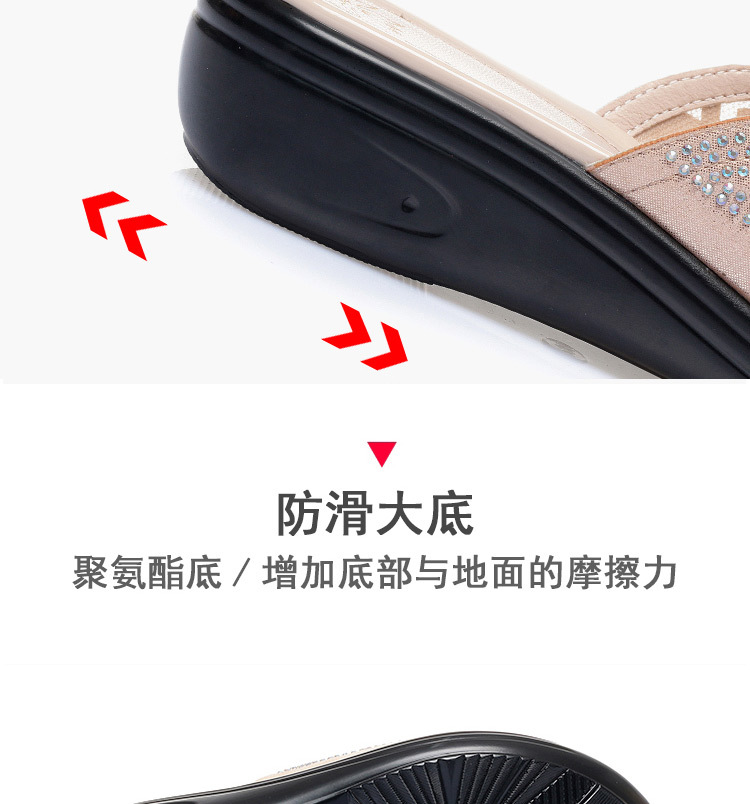 Dép xỏ ngón nữ đế bệt da thật mềm chống trượt mùa hè — Màu vàng chi tiết 7