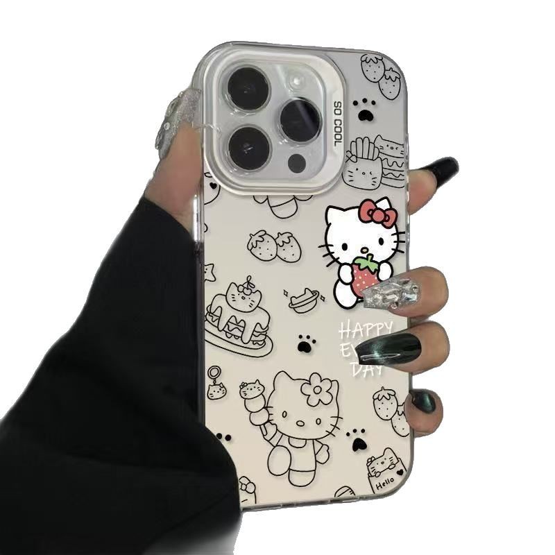 Funda para teléfono Apple 17 Pro Max con diseño de pastel de fresa, funda personalizada energética, iPhone 16/15/14 text 13