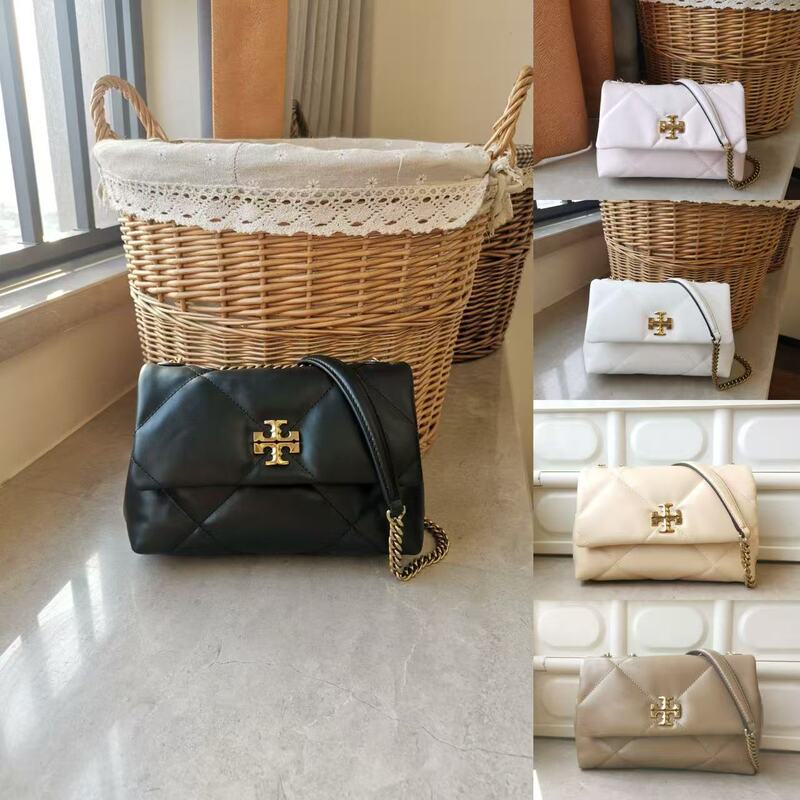 TB Women's Bag Kira Cloud Bag Shoulder Crossbody Rhomboid Chain Bag Small Fragrant High-end Commuter Bag for Women