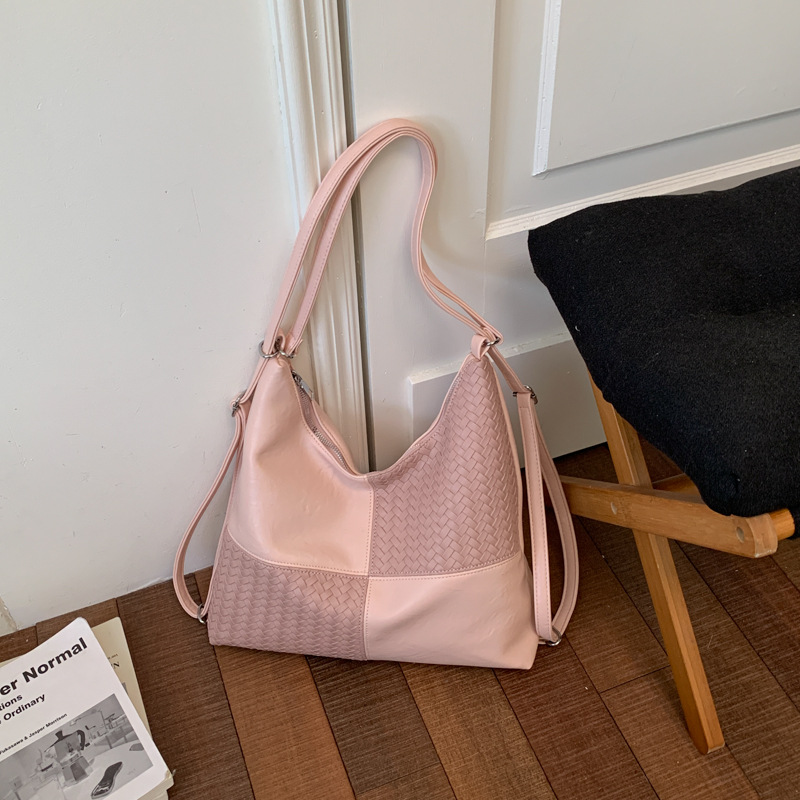 Bolsa multipropósito de gran capacidad para mujeres verano 2026 nueva moda empalme mochila de hombro de viaje bolsa de ocio
