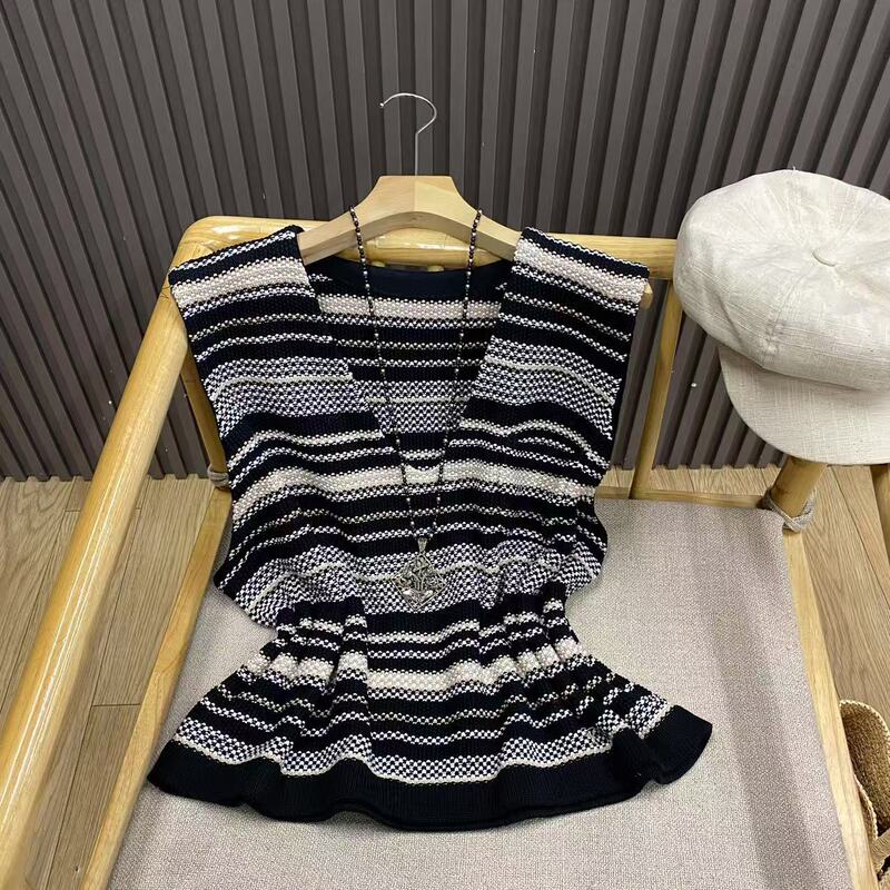 Early autumn V-neck cotton knit vest, versatile and loose-fitting pullover, artistic style sleeveless vest for women Z61296