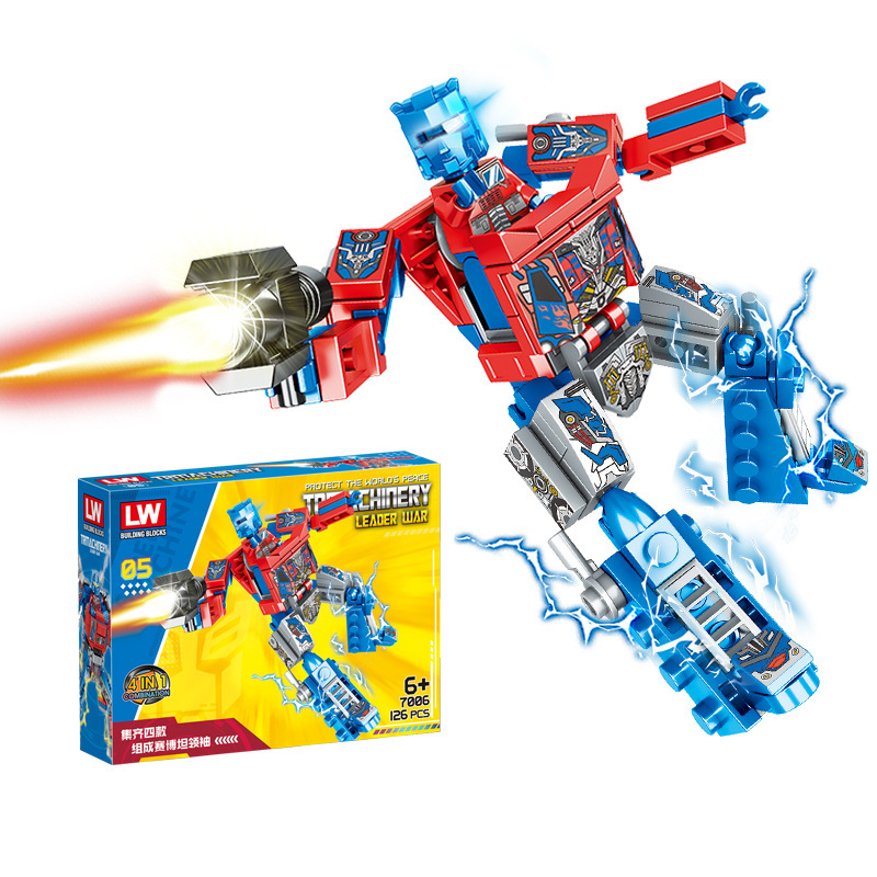 颜色分类图_擎天1号机器人【126颗粒】