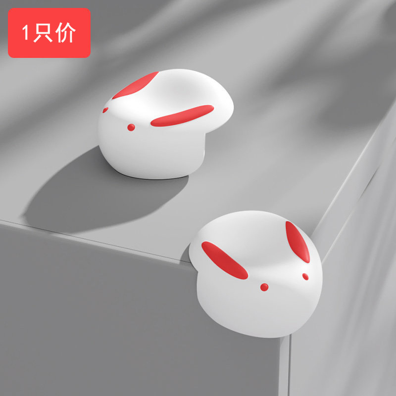 Animales transfronterizos Conejo Silicona Esquina de mesa Esquina de protección Esquina anticolisión Esquina anticolisión para niños Equipo de protección de seguridad para bebés