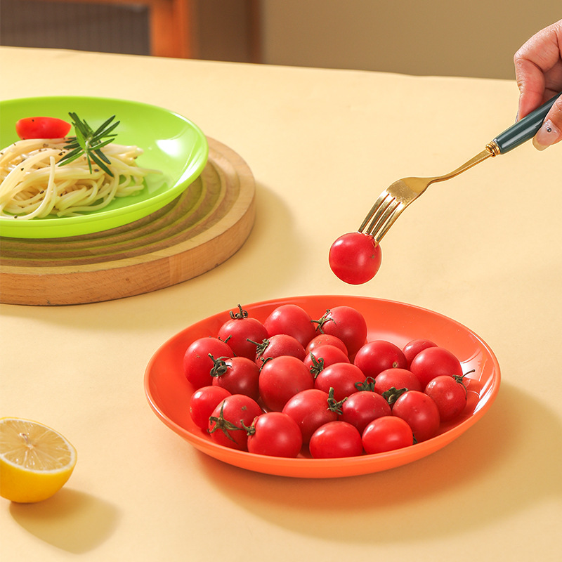 Cruz-frontera nórdica vajilla placa de plástico plato pequeño hogar Placa de fruta seca disco de merienda Placa de fruta