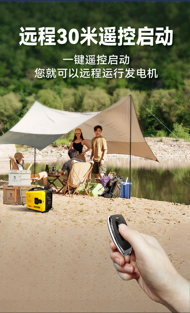 New Energy Vehicle 3.5Kw Factory Direct 220V Portable Generator for New Energy Vehicles/Camping/Household Use/Construction