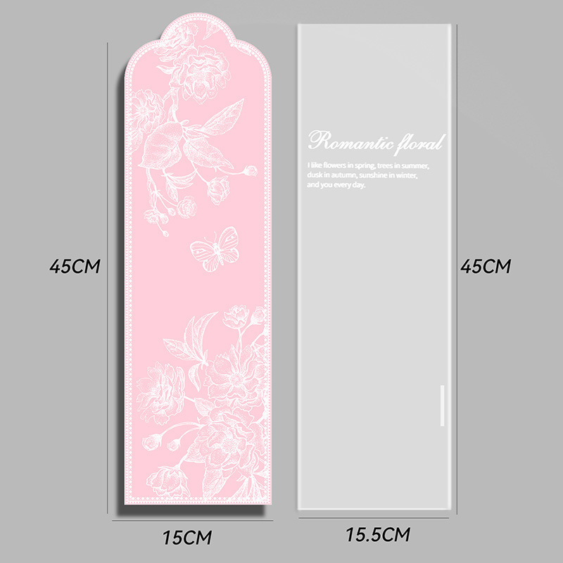 Bolsa de flores diy translúcida bolsa de embalaje de flores impermeable única bolsa múltiple ramo de rosas material de embalaje al por mayor