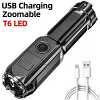 Трансграничный наружный фонарик USB портативный выдвижной прожектор с высокой выносливости на открытом воздухе яркий свет