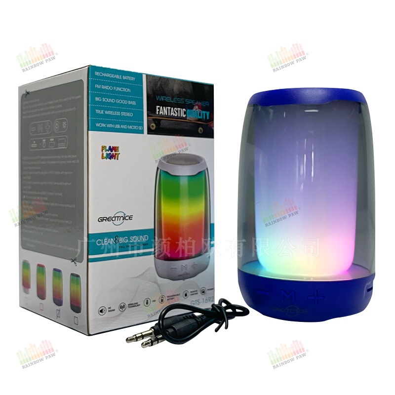 Factory wholesale GTS series GTS-1692 outdoor portable 2.5-inch RGB colorful light Bluetooth speaker Factory wholesale GTS series GTS-1692 outdoor portable 2.5-inch RGB colorful light Bluetooth speaker