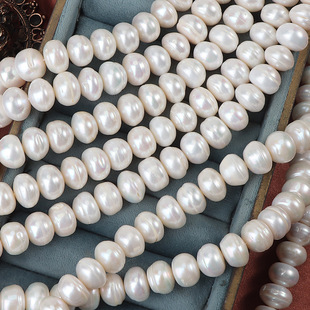 11-12mm super large seedless old clam natural freshwater pearl thread a string of 37cm38 or so