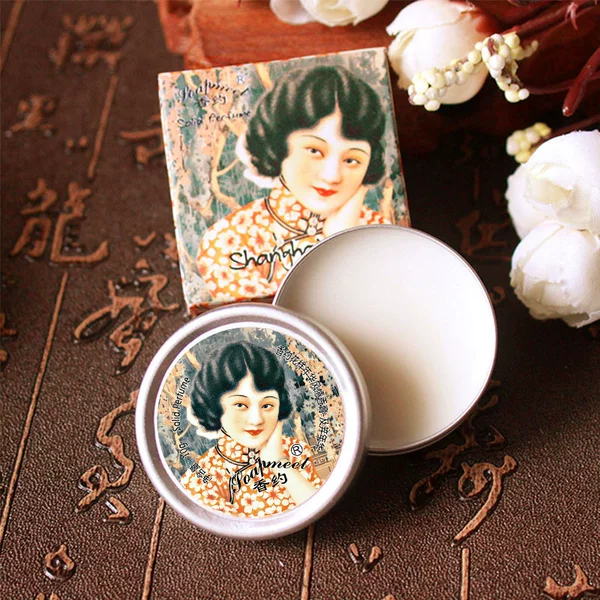 A variety of fragrant about the old Shanghai solid perfume balm women light fragrance fresh body balm Chinese beauty makeup