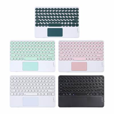 Suitable for iPad Tablet Keyboard 10-inch round cap color touch panel touch Bluetooth keyboard round key cap Huawei keyboard