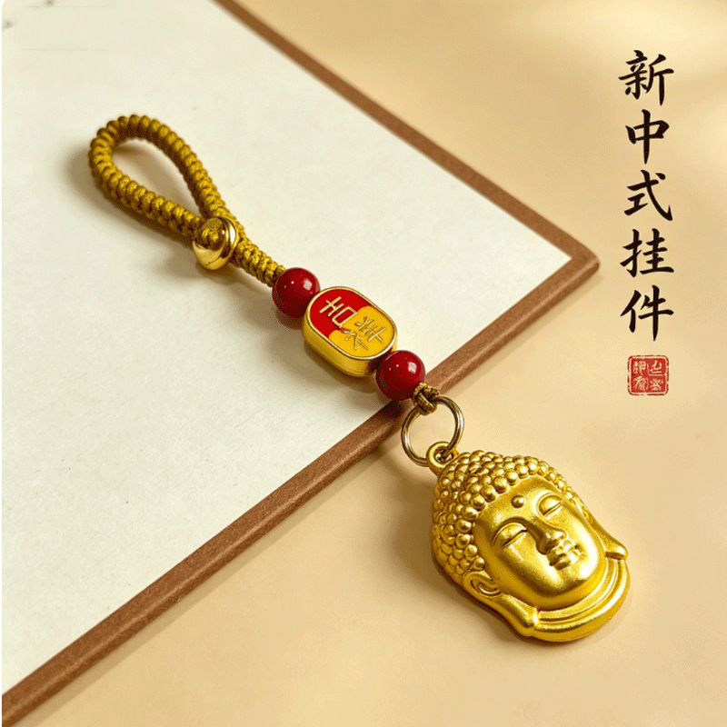 Exquisitely Crafted Embossed Buddha Pendant for Protection, Adjustable Woven Necklace for Daily Commuting, Buddha Head Necklace Exquisitely Crafted Embossed Buddha Pendant for Protection, Adjustable Woven Necklace for Daily Commuting, Buddha Head Necklace
