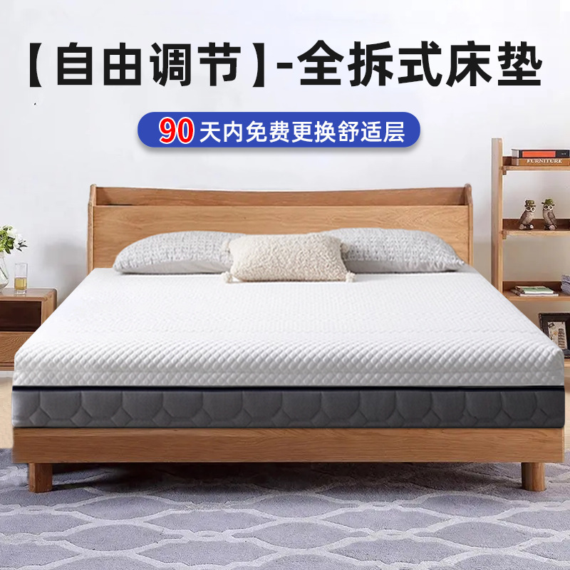 Soft and Firm Dual-Use 3D Memory Foam Independent Spring Jute Mattress, Simmons Removable and Washable Spine-Protecting Home Bedroom Mattress Soft and Firm Dual-Use 3D Memory Foam Independent Spring Jute Mattress, Simmons Removable and Washable Spine-Protecting Home Bedroom Mattress