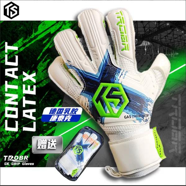 Maca Latex Football Goalkeeper Gloves for Adults and Children, Breathable Non-Slip Gloves for Competition and Training