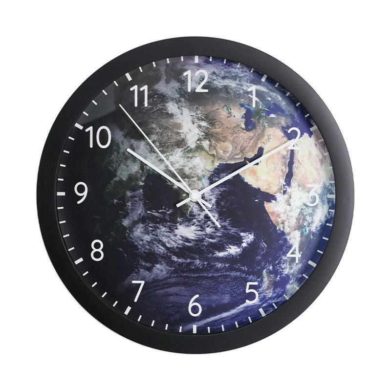 Reloj de pared luminoso controlado por voz inteligente sala de estar moda hogar Luz reloj de lujo mudo creativo Luna luminosa Reloj de pared