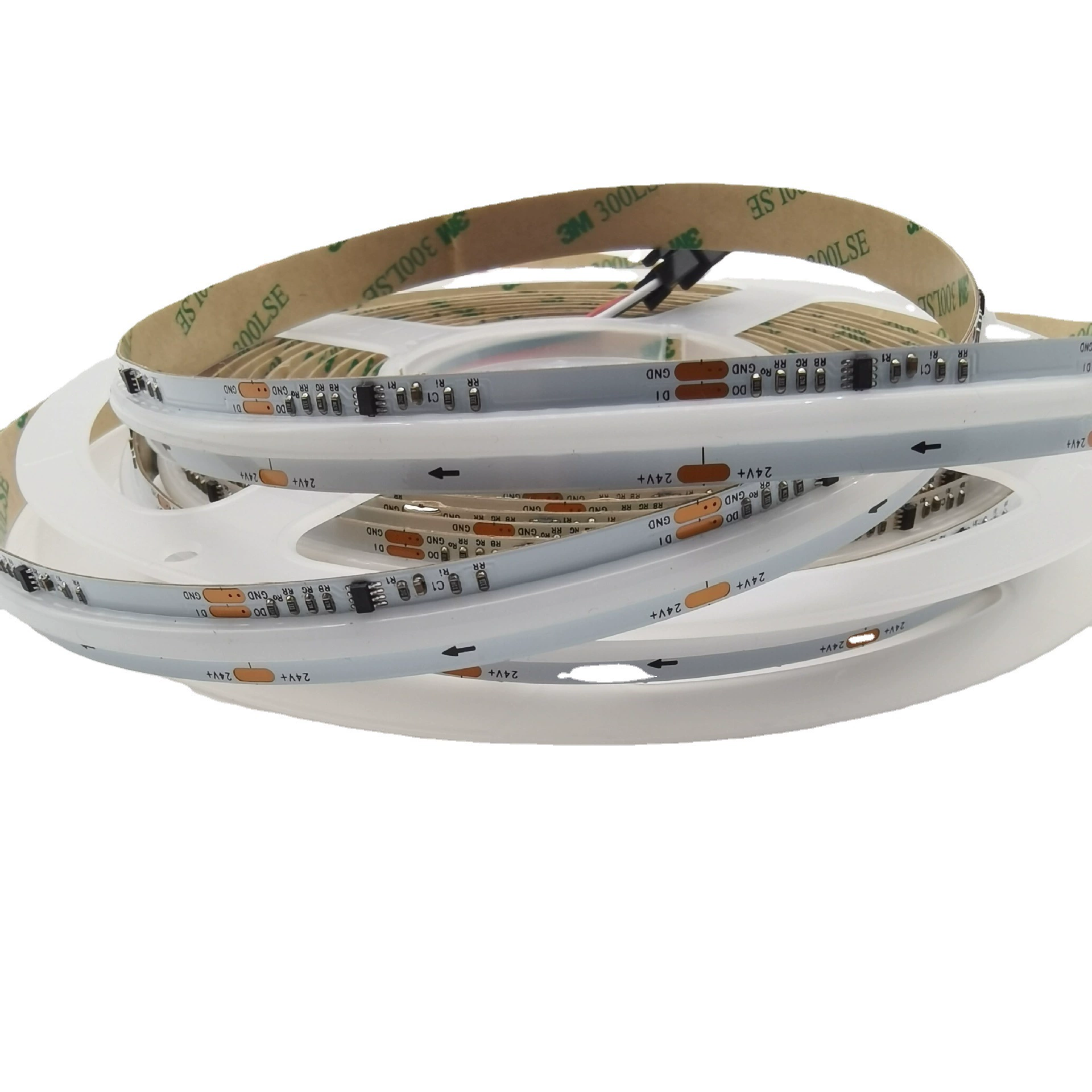 Светодиодная лента COB RGB, программируемая, ширина 10 мм, 576/720 светодиодов на погонный метр, 12В/24В