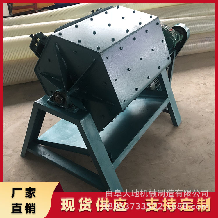 六角滚筒抛光机 火烧铁可注水滚筒抛光机 鹅卵石去棱角研磨机