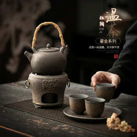 家用室内酒精炉煮茶器套装陶瓷耐高温烧水壶温茶器煮茶酒精灯炉子