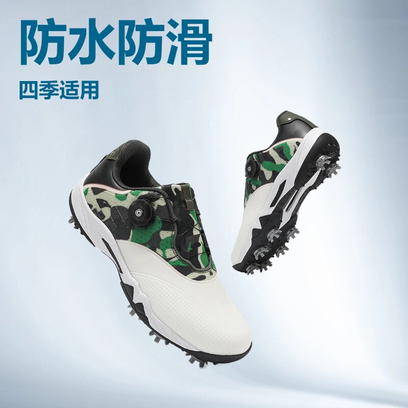 Golf Shoes Cross-Border Waterproof and Non-Slip Four-Season Golf Shoes Ready for Wholesale Factory Direct Supply