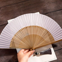 日式和风麻将骨折扇便携随身流苏女扇中国风跳舞旗袍折叠竹扇