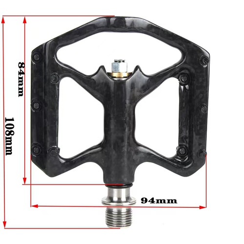 Ultra-light carbon fiber titanium alloy bearing pedals for road bikes 3 Pelin mountain bike pedals