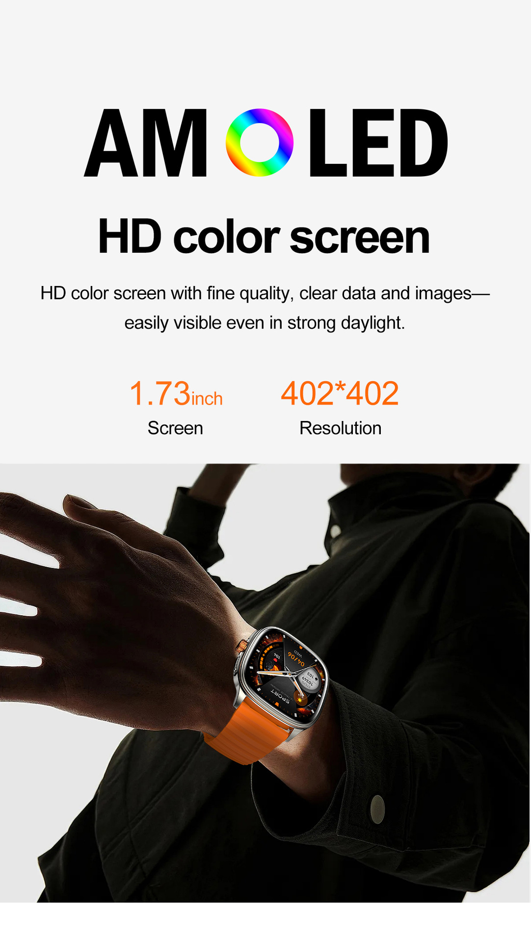 Smartwatch Mit Bluetooth Telefonie Sprachassistent Fitness Tracker_voghion.com
