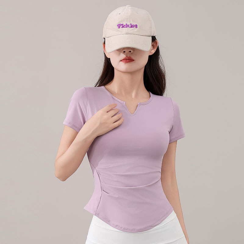 반소매/핑크 퍼플