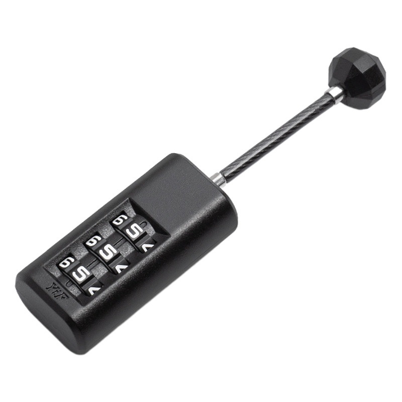 Factory in stock travel password padlock steel wire rope luggage lock backpack anti-theft password lock mini lock password lock