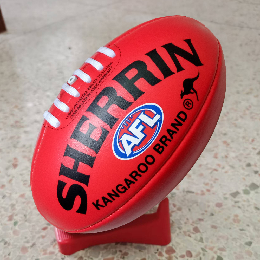 Australian Rugby Pu, Pvc Microfiber Cowhide Material Machine Sewing Game Training Promotion Special Support Oem