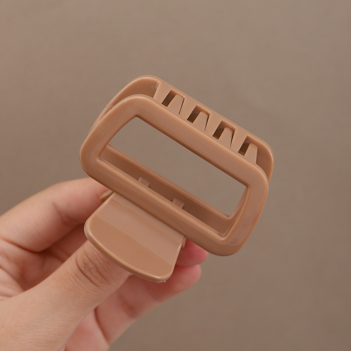 Pequeño cuadrado suave silicona clip para el cabello clip para el cabello suave anti-choque protección de la cabeza de back clip para el cabello resistente a caídas clip para el cabello duradero