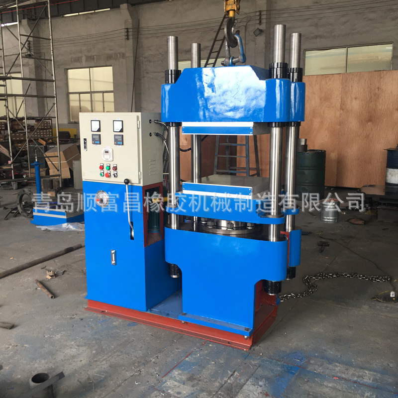120吨自动升降四柱式平板硫化机 PLC文本橡胶模压成型硫化机