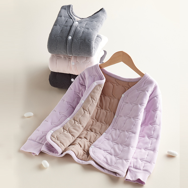Forro de los niños ropa acolchada de algodón para Niños y Niñas Ropa acolchada de algodón para niños medianos y grandes uniforme escolar artefacto bebé de seda chaqueta acolchada de algodón cálido