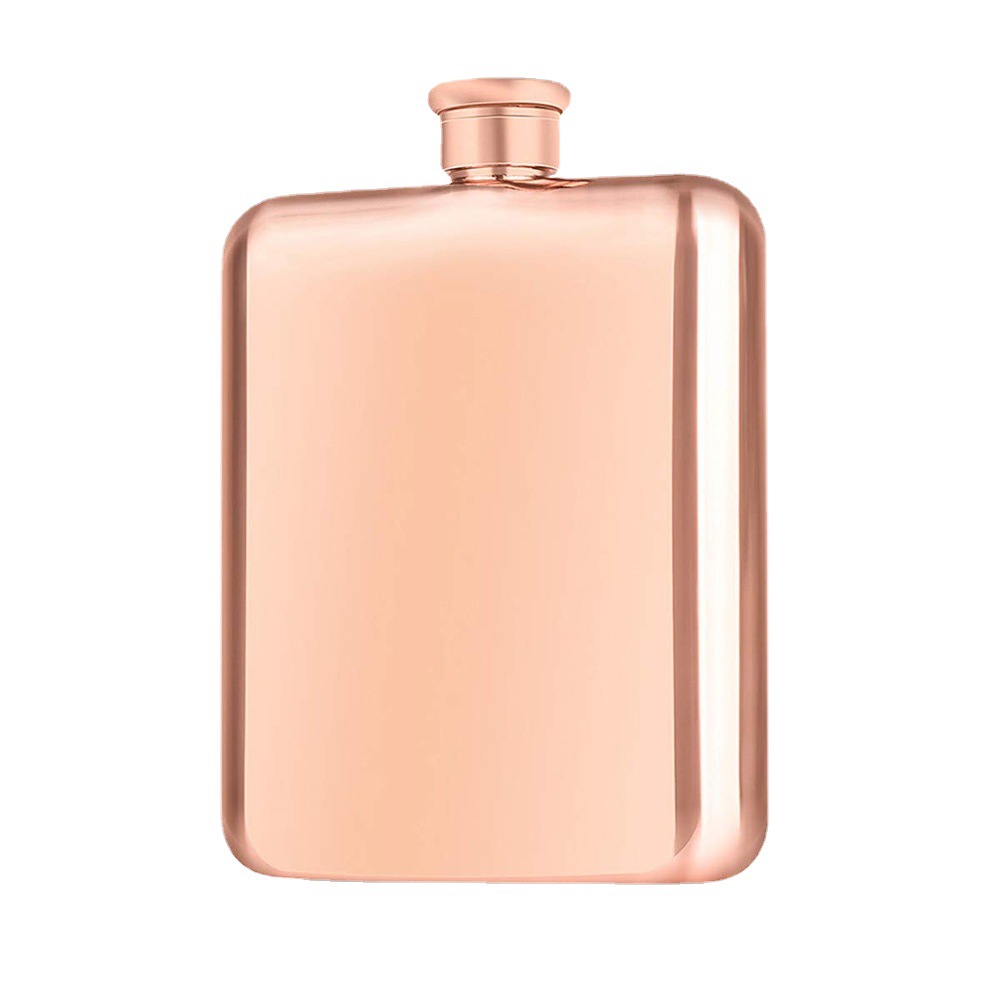 304 cuadrado de acero inoxidable pequeña olla de vino personalizada portátil al aire libre 6oz hervidor de moda vodka olla de vino plana