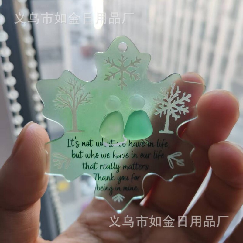跨境新品Snowflake Friendship Ornament雪花形友谊挂饰|undefined