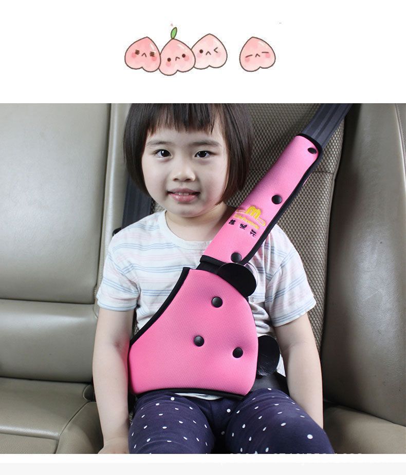 Car Universal Seat Belt Belly Protector Shoulder Protector Cartoon Set Kidsren's Seat Belt Anti-Strangle Adjustment Retainer Auxiliary Belt