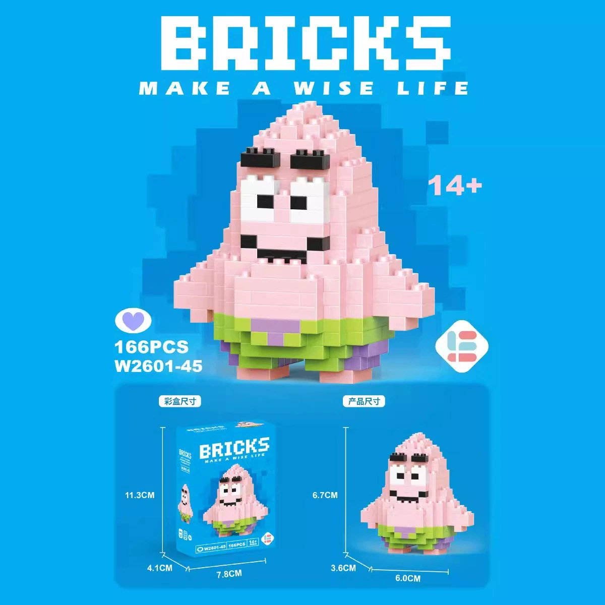 Мини-фигурка конструктор набор LEGO-подобные маленькие мини-фигуры, разные животные персонажи, наноблоки