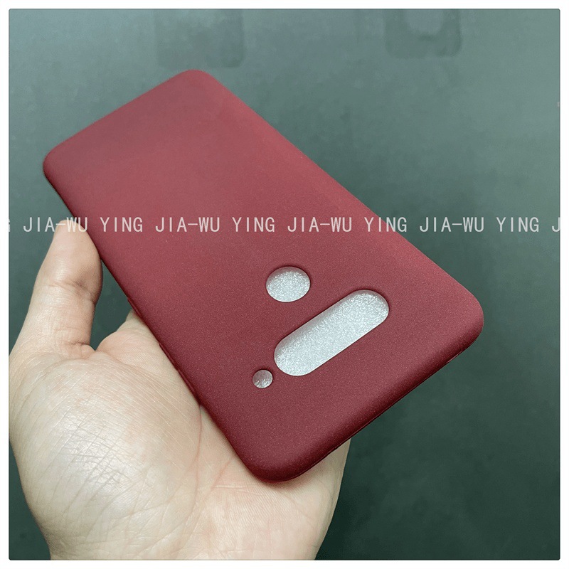 Suitable for Lg V40 Mobile Phone Case Lgv40Thinq Soft Shell Silicone Cover Anti-Fall Frosted Red Ultra-Thin Simple All-Inclusive