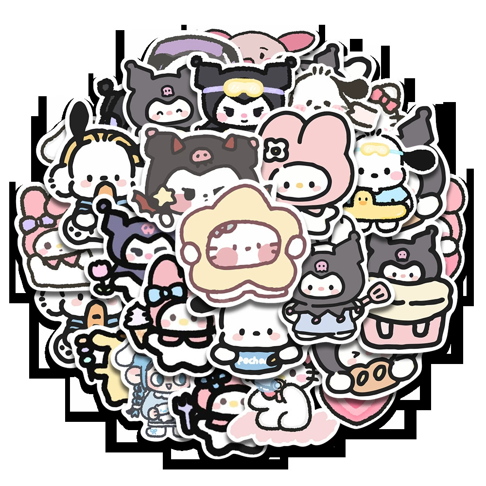 Набор наклеек «Cartoon cute», много персонажей для ноутбука и чашки, разные дизайны, 50–207 шт.