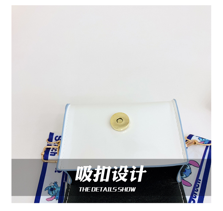 New fashionable children's single-shoulder crossbody snack bag PU cartoon cute Kuroshidi baby small bag for girls Item Picture