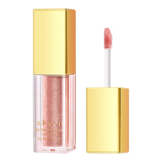 Skyvii Poetry Keya 5416 Mirror Lip Glaze Waterlight White Lipstick Lip Protection in stock Hair