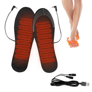 USB heating insole electric heating foot warmer rechargeable heating washable size can be cut full foot heating full pad