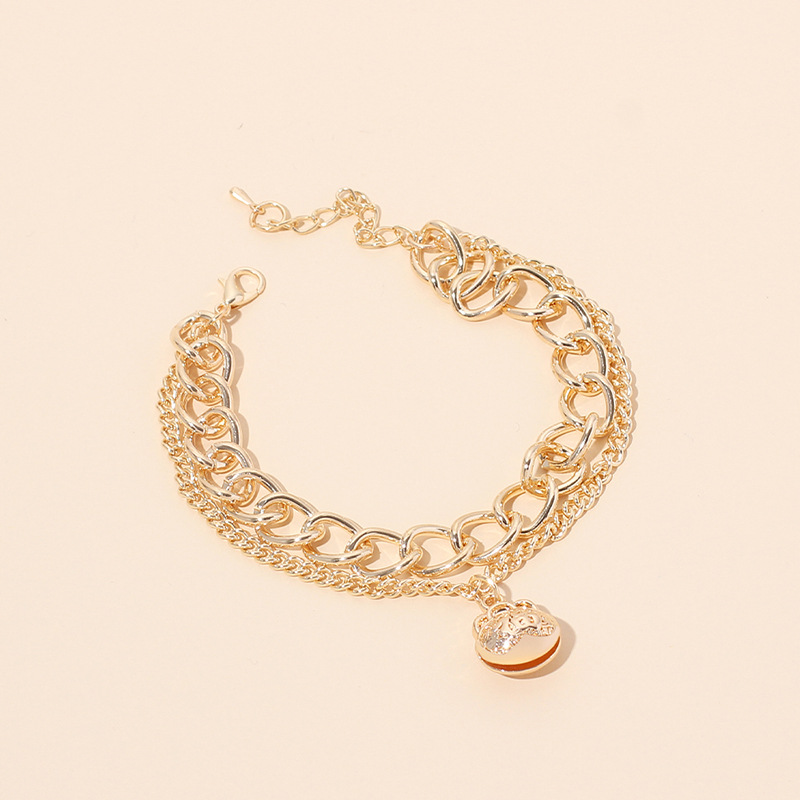 21g Weight Bracelets Classification Anniversary, Business, Travel Occasion Women'S Gender Fashion Metal Multi-layer Bracelet Set 4
