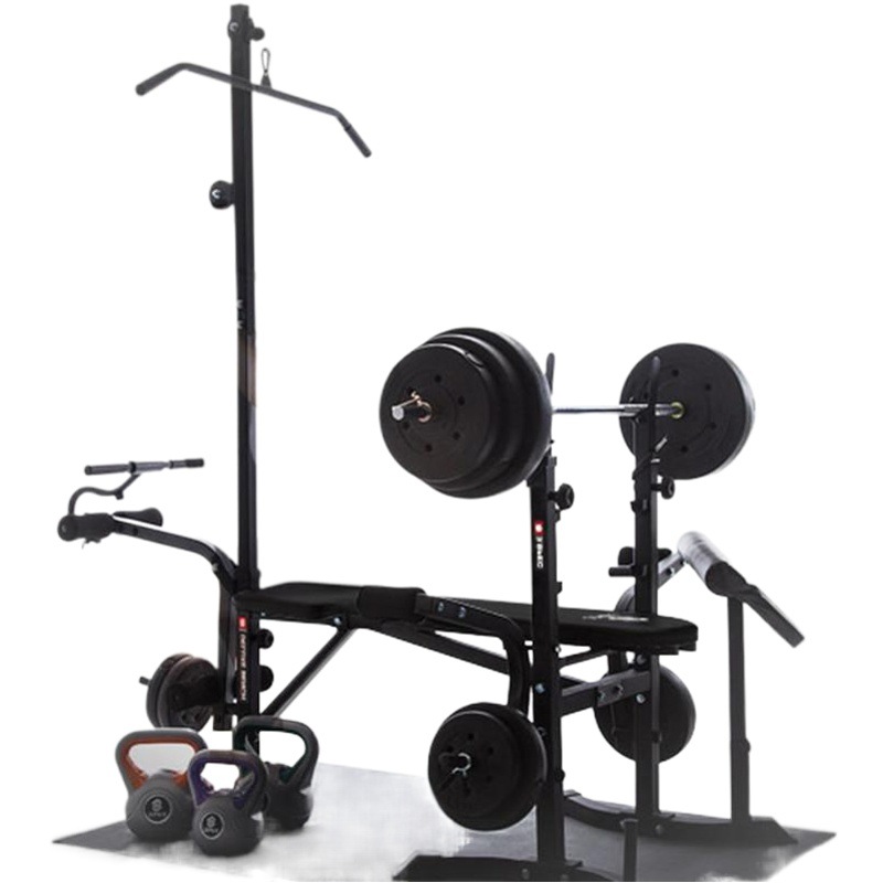 Lugar de fábrica al por mayor para el hogar, barra de tiro alto, barra de levantamiento de pesas, press de banca, equipo de fitness de entrenamiento plegable