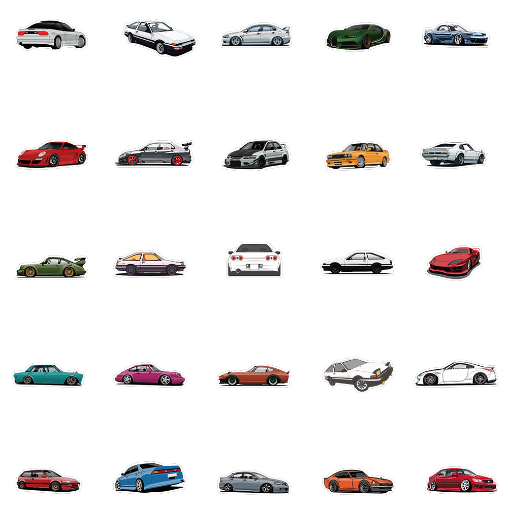 Colorful Cartoon Car Stickers