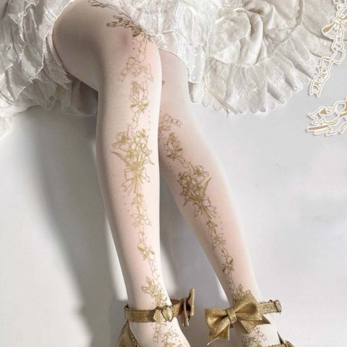 Summer Ultra-Thin Lolita Sweet Bronzing Stockings Pantyhose Girl Lolita Stockings