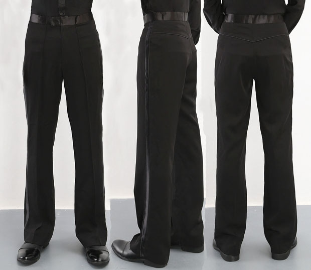 NK10 pants leg hip side strip not tied with belt elastic straight tribute material