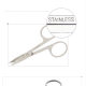 Eyebrow trimming scissors eyebrow nose hair trimmer stainless steel pointed haircut eyelash makeup makeup small scissors beauty makeup bangs