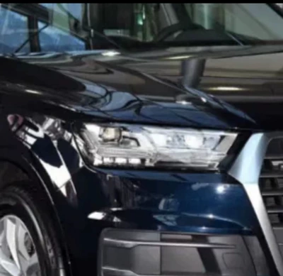 Car headlight protective film, Q3 blackened headlight film, Q5/Q7 - 16-19-models-q7-headlight-film-transparent-model