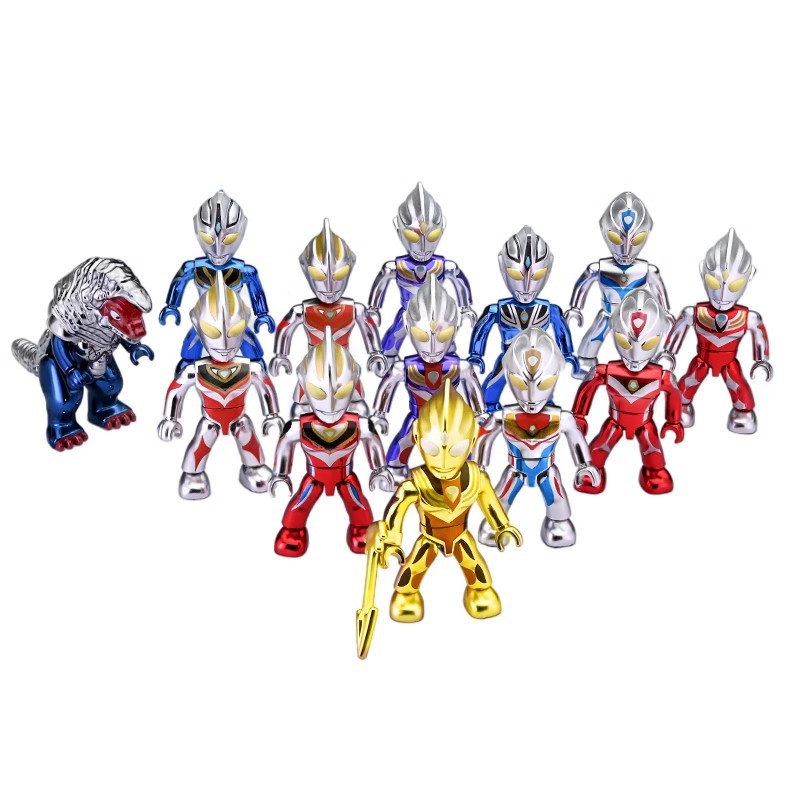 Genuine Ultraman Enlightenment building blocks blind box compatible with Lego children's intelligence assembling toy boy splicing toy